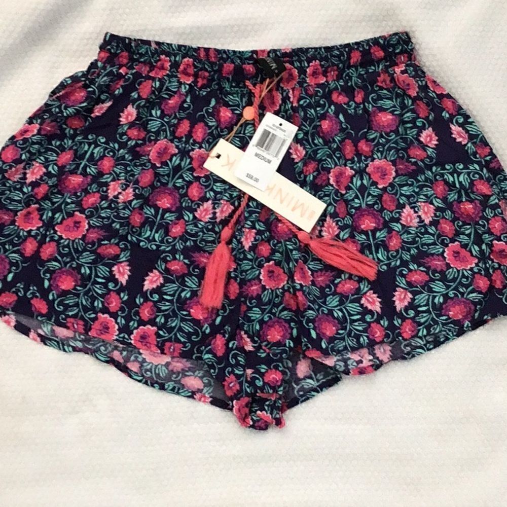 MinkPink Summer of Romance Cover-Up Shorts NWT